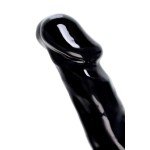 Чёрный сладкий леденец в виде пениса Pecado BDSM со вкусом Бейлиз - 12,5 см - 173 гр