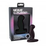 Миниатюрный перезаряжаемый вибро-массажер простаты и G-точки NEXUS G-Play размер S - черный - 7,2 см