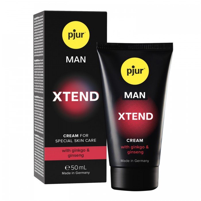 Возбуждающий мужской крем для пениса Pjur MAN Xtend Cream с гинкго и женьшенем - 50 мл Возбуждающий мужской крем для пениса Pjur MAN Xtend Cream с гинкго и женьшенем - 50 мл