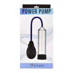 Вакуумная мужская помпа для тренировок пениса с автоматическим насосом Erozon Automatic Penis Pump - прозрачная - 24,5 см