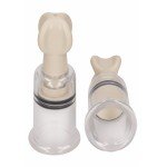 Вакуумные помпы для сосков Nipple Suction Cup Small с винтовым механизмом - размер S - белые