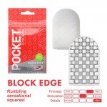 Карманный мастурбатор Tenga Pocket Block Edge с яркой стимуляцией выступами из кубов Карманный мастурбатор Tenga Pocket Block Edge с яркой стимуляцией выступами из кубов