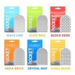 Карманный мастурбатор Tenga Pocket Hexa-Brick с интенсивной стимуляцией шестиугольными сотами Карманный мастурбатор Tenga Pocket Hexa-Brick с интенсивной стимуляцией шестиугольными сотами