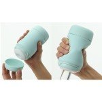Ультрамягкий и шелковистый многоразовый мастурбатор Tenga Puffy Mint Green с регулировкой давления - мятно-зелёный - 16,5 см Ультрамягкий и шелковистый многоразовый мастурбатор Tenga Puffy Mint Green с регулировкой давления - мятно-зелёный - 16,5 см