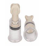Вакуумные помпы для сосков Nipple Sucker Erozon с винтовым механизмом - размер S - белые Вакуумные помпы для сосков Nipple Sucker Erozon с винтовым механизмом - размер S - белые