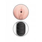 Мастурбатор вагина в мягкой тубе с вибрацией Extreme Toyz Mega Grip Vibrating Stroker Pussy - телесный - 23,4 см