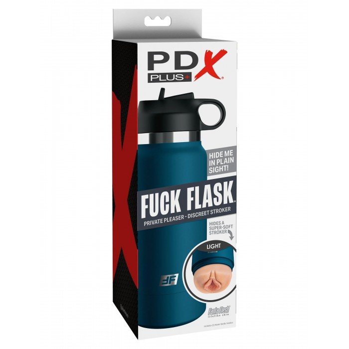 Мастурбатор-вагина FUCK FLASK в стиле синей бутылки для воды - телесный - 23,8 см Мастурбатор-вагина FUCK FLASK в стиле синей бутылки для воды - телесный - 23,8 см