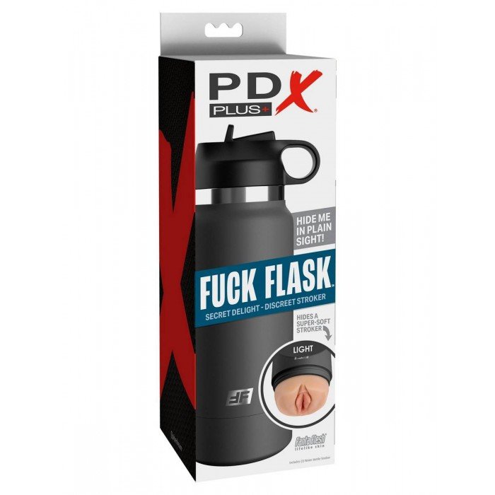 Мастурбатор-вагина FUCK FLASK в стиле серой бутылки для воды - телесный - 23,8 см Мастурбатор-вагина FUCK FLASK в стиле серой бутылки для воды - телесный - 23,8 см