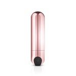Перезаряжаемая вибропуля с 10 скоростями вибрации Rosy Gold - New Bullet Vibrator - золотистая - 7,5 см