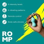 Вибро-стимулятор для зоны G с дистанционным управлением Romp Cello - бирюзовый