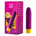 Перезаряжаемый мини-вибратор с рельефной поверхностью Romp Beat - фиолетовый - 15 см Перезаряжаемый мини-вибратор с рельефной поверхностью Romp Beat - фиолетовый - 15 см