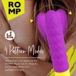 Перезаряжаемый мини-вибратор с рельефной поверхностью Romp Beat - фиолетовый - 15 см Перезаряжаемый мини-вибратор с рельефной поверхностью Romp Beat - фиолетовый - 15 см