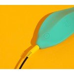 Компактный клиторальный вибростимулятор анатомической формы Romp Wave - мятный - 11 см Компактный клиторальный вибростимулятор анатомической формы Romp Wave - мятный - 11 см