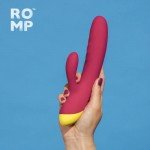 Вибратор-кролик с рельефными ребрами и клиторальным отростком Romp Jazz - розовый - 21 см Вибратор-кролик с рельефными ребрами и клиторальным отростком Romp Jazz - розовый - 21 см