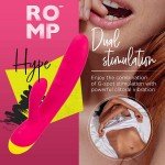 Вибратор-кролик с рельефными ребрами и клиторальным отростком Romp Jazz - розовый - 21 см Вибратор-кролик с рельефными ребрами и клиторальным отростком Romp Jazz - розовый - 21 см