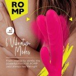 Вибратор-кролик с рельефными ребрами и клиторальным отростком Romp Jazz - розовый - 21 см Вибратор-кролик с рельефными ребрами и клиторальным отростком Romp Jazz - розовый - 21 см