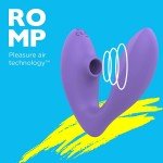 Вакуумно-волновой стимулятор клитора с гибким вагинальным вибратором Romp Reverb - сиреневый Вакуумно-волновой стимулятор клитора с гибким вагинальным вибратором Romp Reverb - сиреневый