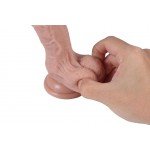 Средний фаллоимитатор реалистичный с мошонкой и присоской Real Basic Toy размера M - телесный - 19 см Средний фаллоимитатор реалистичный с мошонкой и присоской Real Basic Toy размера M - телесный - 19 см