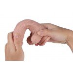 Средний фаллоимитатор реалистичный с мошонкой и присоской Real Basic Toy размера M - телесный - 19 см Средний фаллоимитатор реалистичный с мошонкой и присоской Real Basic Toy размера M - телесный - 19 см
