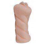 Мастурбатор вагина Real Woman Блондинка со сложным внутренним рельефом - телесный - 14,5 см