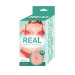 Мастурбатор вагина из реалистичной киберкожи с вибрацией Real Women Vibration - телесный - 14 см