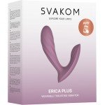 Носимый вибратор для зоны G и клитора Svakom Erica Plus с возвратно-поступательными движения и управлением со смартфона - розовый - 10 см Носимый вибратор для зоны G и клитора Svakom Erica Plus с возвратно-поступательными движения и управлением со смартфона - розовый - 10 см