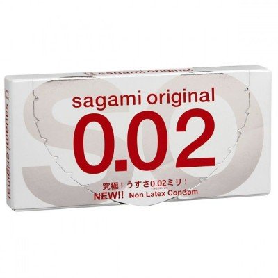 Ультратонкие полиуретановые презервативы Sagami Original 0.02 - 2 шт