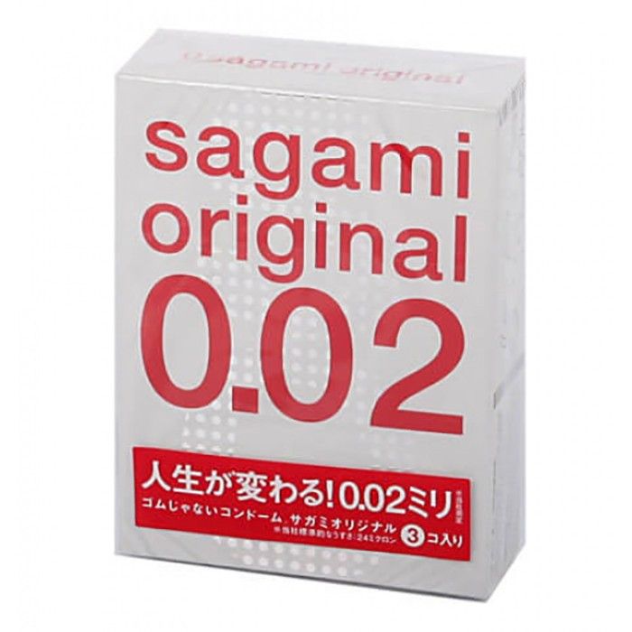 Ультратонкие полиуретановые презервативы Sagami Original 0.02 - 3 шт Ультратонкие полиуретановые презервативы Sagami Original 0.02 - 3 шт