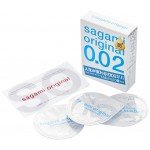 Ультратонкие полиуретановые презервативы Sagami Original 0.02 Extra Lub с увеличенным количеством смазки - 3 шт