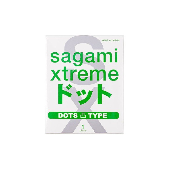 Ультратонкий латексный презерватив с точками Sagami Xtreme Type-E Dotted 0,02 мм - 1 шт Ультратонкий латексный презерватив с точками Sagami Xtreme Type-E Dotted 0,02 мм - 1 шт