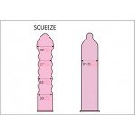 Презервативы латексные Sagami Squeeze с волнистой текстурой и без накопителя - 5 шт
