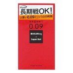 Утолщённые латексные презервативы Sagami Super Dot 0,09 мм с точечным рельефом - 10 шт