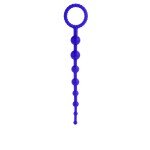 Анальная силиконовая цепочка Booty Call X-10 Beads - фиолетовая - 20 см