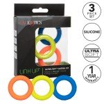 Набор эрекционных колец Link Up Ultra-Soft Climax Set - разноцветные, цветные