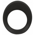 Набор из двух эрекционных колец Link Up Pinnacle: обычное кольцо и кольцо с переминающейся горошиной в клиторальной части - чёрные