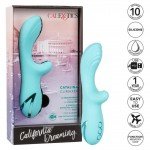 Вибратор-ротатор с щёточкой в клиторальном отростке California Dreaming - Catalina Climaxer - голубой - 20 см Вибратор-ротатор с щёточкой в клиторальном отростке California Dreaming - Catalina Climaxer - голубой - 20 см