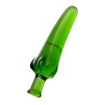 Cтимулятор-перчик из стекла Sexus Glass - зелёный - 13,5 см