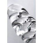 Двусторонний витой фаллоимитатор Sexus Glass из стекла - прозрачный - 16 см Двусторонний витой фаллоимитатор Sexus Glass из стекла - прозрачный - 16 см