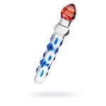Двусторонний фаллоимитатор с шишечками Sexus Glass из стекла - прозрачный - 20 см Двусторонний фаллоимитатор с шишечками Sexus Glass из стекла - прозрачный - 20 см
