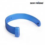 Эрекционное кольцо-утяжка на пенис в виде ремешка для часов Sexy Friend - голубое