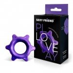 Эрекционное эластичное кольцо на пенис Sexy Friend с шипиками - фиолетовое Эрекционное эластичное кольцо на пенис Sexy Friend с шипиками - фиолетовое