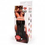 Мастурбатор вагина Sexy Friend в чёрной колбе с присоской - телесный - 15 см Мастурбатор вагина Sexy Friend в чёрной колбе с присоской - телесный - 15 см