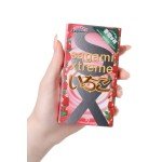 Латексные презервативы Sagami Xtreme Strawberry с ароматом клубники - 10 шт