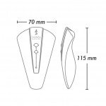 Вибростимулятор клитора и вульвы Shunga OBI - малиновый - 11,5 см