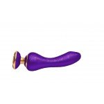Гибкий эргономичный многофункциональный вибратор для вагинальной, клиторальной и анальной стимуляции Shunga SANYA - фиолетовый - 18,5 см