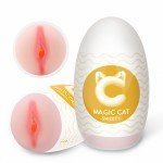 Мастурбатор Magic Cat Sweety в форме половых губ девушки 25-28 лет - телесный - 10,6 см