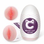 Мини-мастурбатор Magic Cat Mature в форме половых губ девушки 34-40 лет - телесный - 10,6 см
