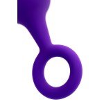 Анальная пробка с ограничительным колечком Штучки-дрючки - фиолетовая - 11,5 см