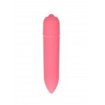 Удлинённая пластиковая вибропуля Power Bullet Pink - розовая - 8,5 см Удлинённая пластиковая вибропуля Power Bullet Pink - розовая - 8,5 см