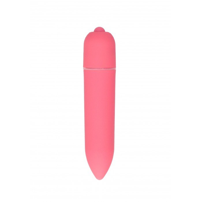 Удлинённая пластиковая вибропуля Power Bullet Pink - розовая - 8,5 см Удлинённая пластиковая вибропуля Power Bullet Pink - розовая - 8,5 см
